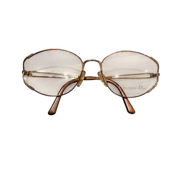 Christian Dior Accessories - Christian Dior Vintage Gold Braided Frame Reading Glasses
